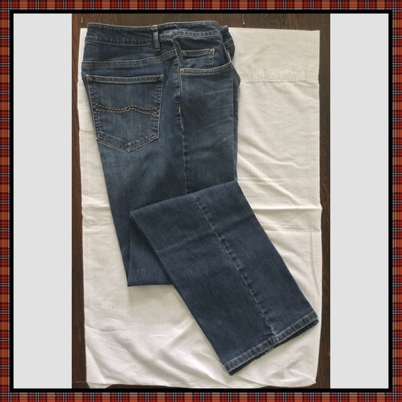 Talbots boot cut stretch denim blue jeans sz 6 - Picture 3 of 6